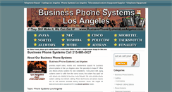 Desktop Screenshot of businessphonesystemslosangeles.com