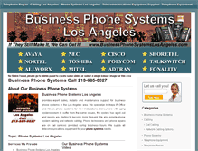 Tablet Screenshot of businessphonesystemslosangeles.com